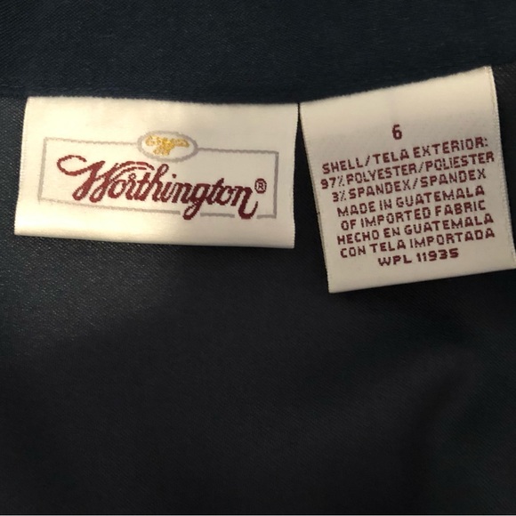 NWT Sz 6 Navy Worthington Blazer/Jacket - Picture 8 of 9